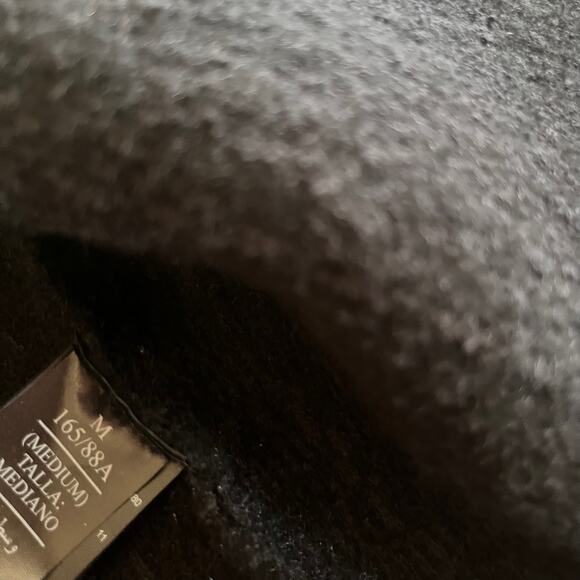 All Saints Ashley Black Tassel Tweed Open Wool Jacket Size Medium - Picture 10 of 11